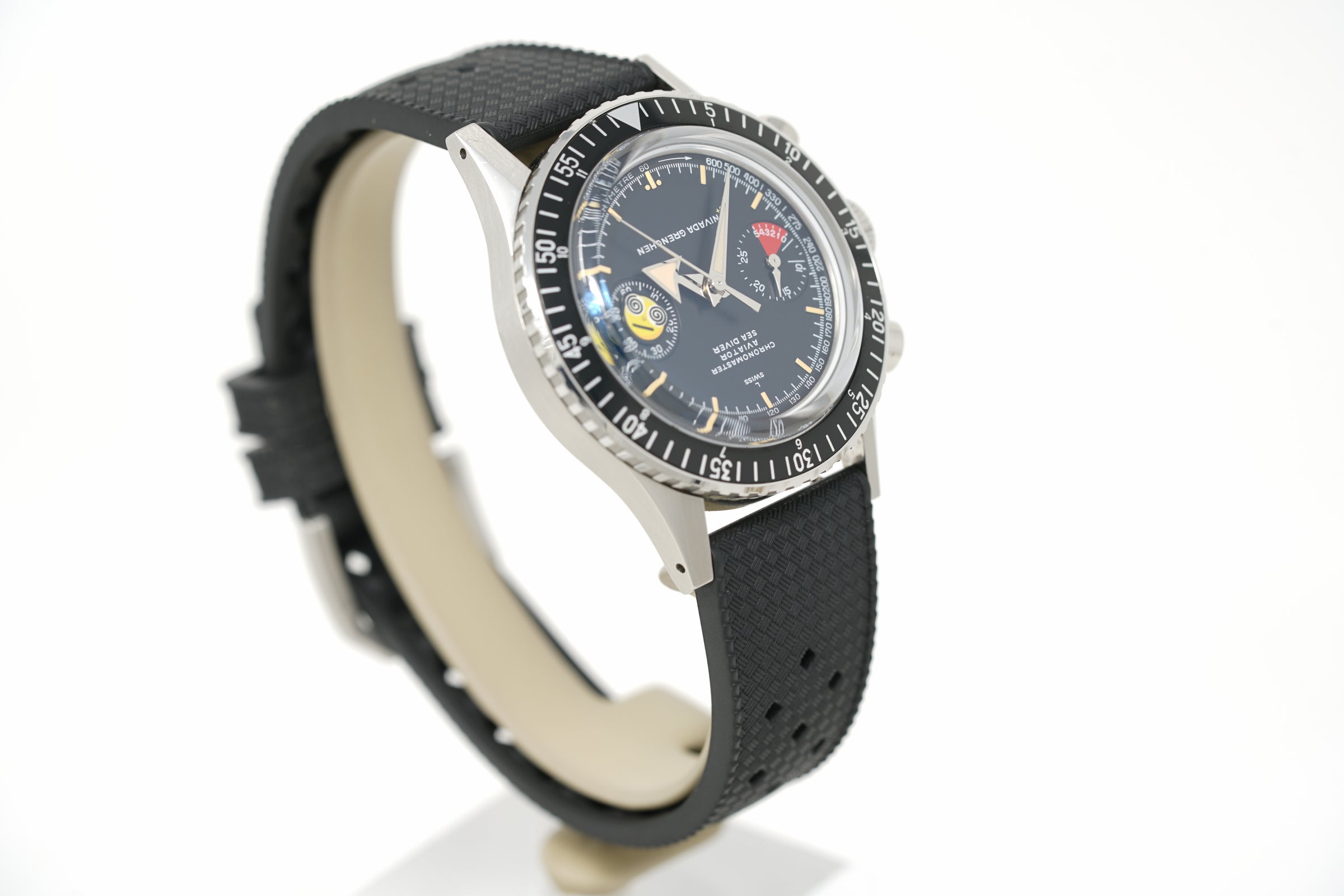 Pre-Owned Nivada Grenchen x seconde/seconde x TIME+TIDE Chaosmaster Swirly