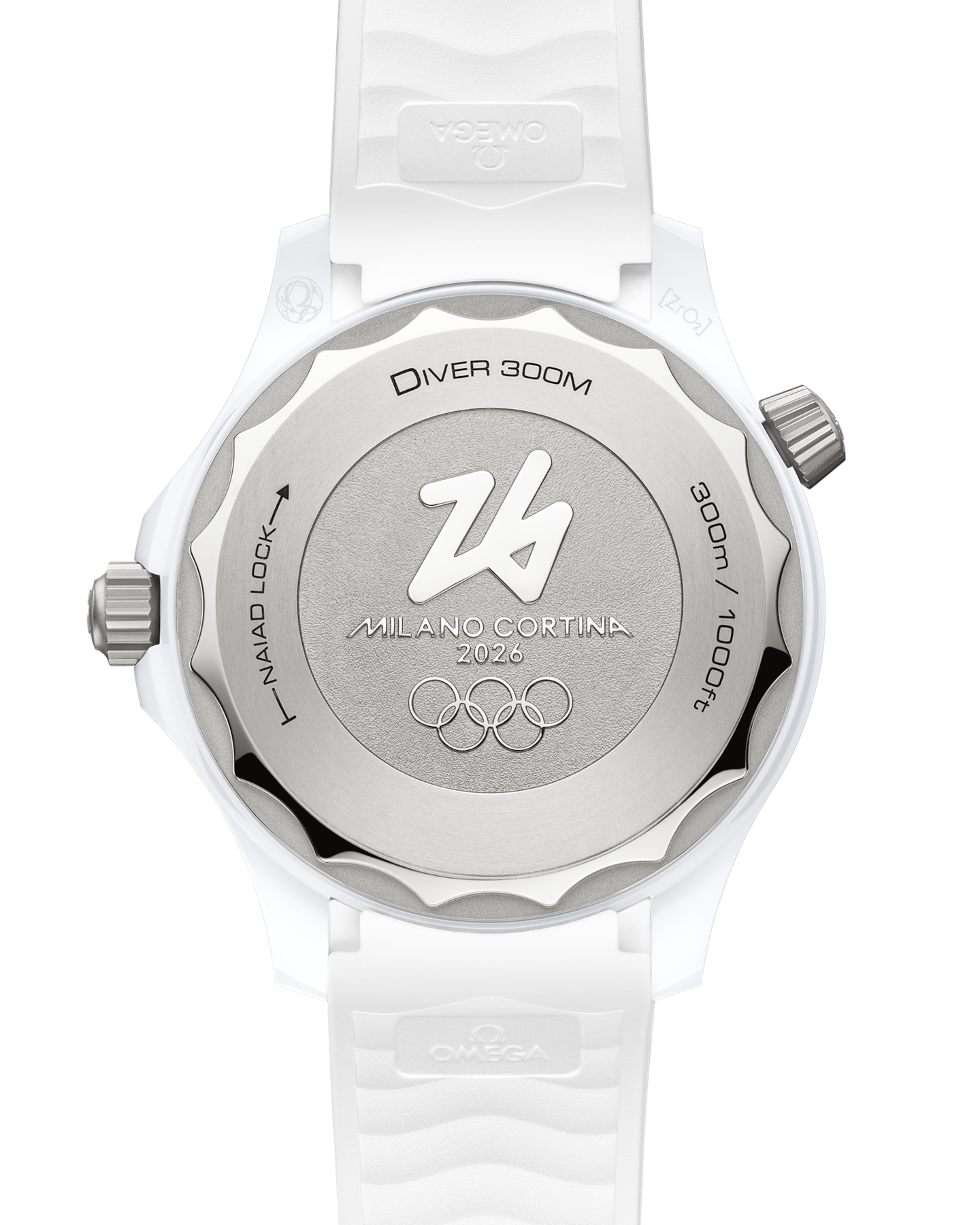 Omega Seamaster Diver 300M Milano Cortina 2026 White Ceramic 522.92.44.20.04.001